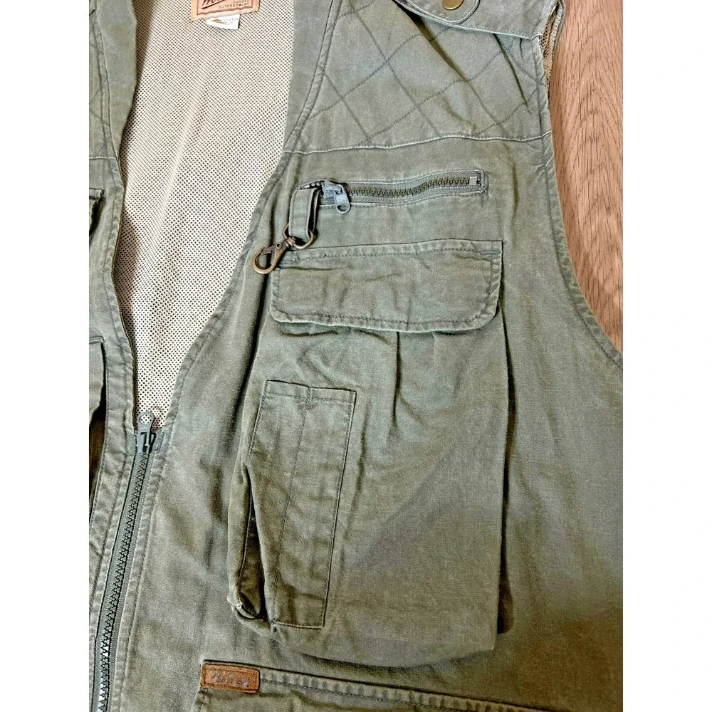 Woolrich Rugged Utility Vest Gorpcore Fishing‎ Hunting Multi Pocket Photography